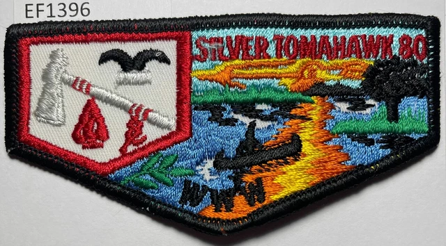 Boy Scout OA 80 Silver Tomahawk Lodge Flap