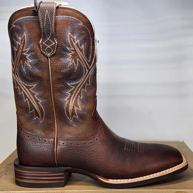 Size 9 - Ariat Quickdraw 11" Western Boot - Brown Oiled Rowdy