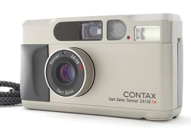 [N MINT w/ Case] Contax T2 Titan Silver Point & Shoot Film Camera From JAPAN