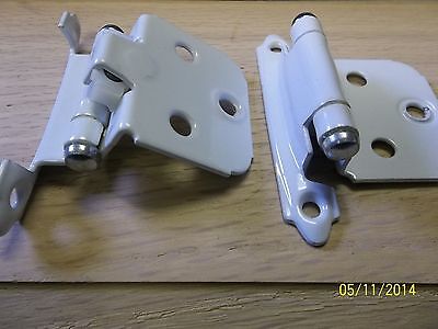 Surface Hinges, Pair, White Amerock Bp7139-W Spring Loaded, Kitchen Cabinet Door