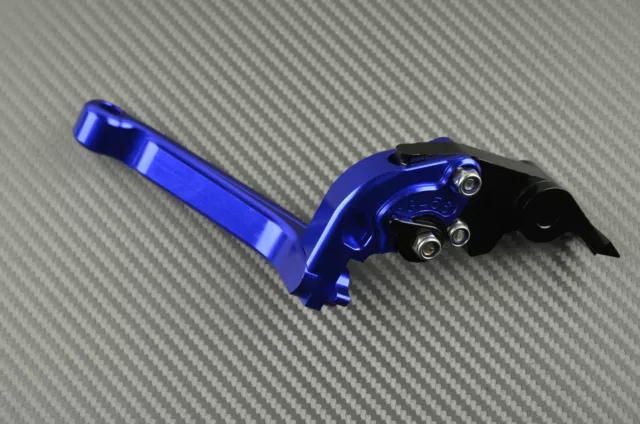 Levier levers flip-up foldable repliable bleu blue Kawasaki ER-6 F 650	2009-2010 3