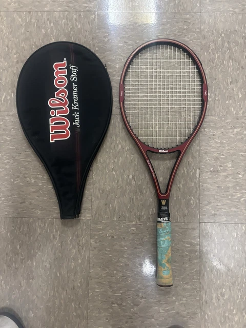 Raquette De Tennis Vintage Wilson Jack Kramer Staff – Taille Moyenne – Grip 4 1/2 L4 – Occasion – état Fonctionnel