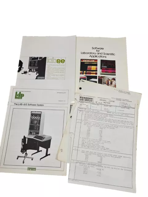 Vintage 70's/80's Digital Equipment DEC Manual & News Bulletins Lab8E