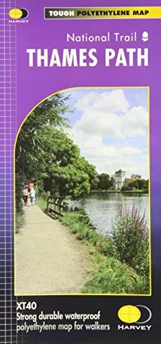 THAMES PATH: XT40 (Route Map Series..., Harvey Map Serv EUR 11,78 ...