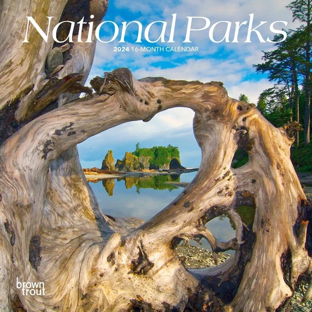 NATIONAL PARKS 2024 Mini 7x7 Calendar 2023 by BrownTrout Publishers Inc
