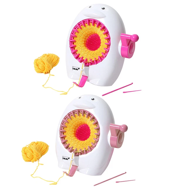Children DIY Wool Knitting Machine Cylinder Plastic Knitted Scarf Loom Artifact