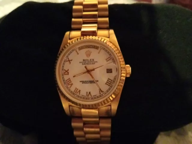 rolex mens watch gold