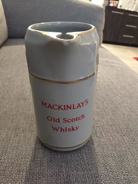 Mackinlays Old Scotch Whisky Advertising Water Jug WADE REGICOR LONDON ENGLAND