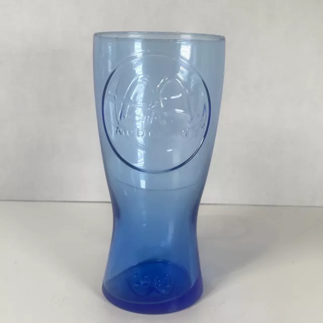 Retro 1961 BLUE MCDonald's Beverage Glass embossed with 1961