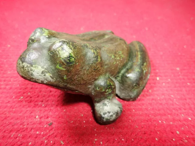 Vintage Cast Iron Door Stop 4 ¾ Pound Frog Folk Art Garden Art