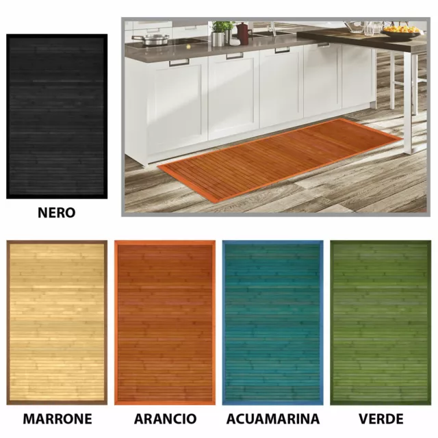 2 Pezzi Tappeti Da Corridoio Antiscivolo Per Bagno, Tappeto Da Bagno Per  Cucina Antiscivolo, Tappetino Da Corridoio Lungo, Accessori Per La Casa  Lavabili, Elementi Essenziali Per L'appartamento,stile Legno E Erbaceo