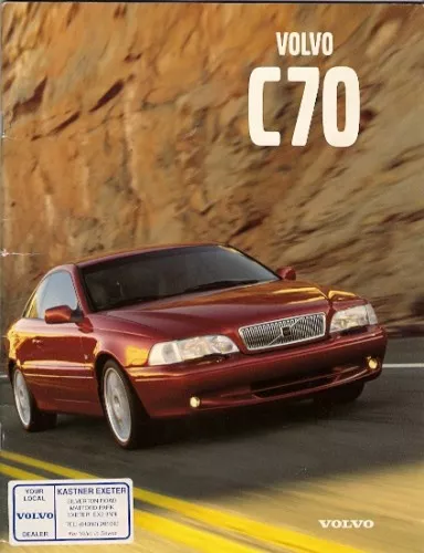 Volvo C70 Coupe 1997-98 UK Market Sales Brochure T5 2.5T GT