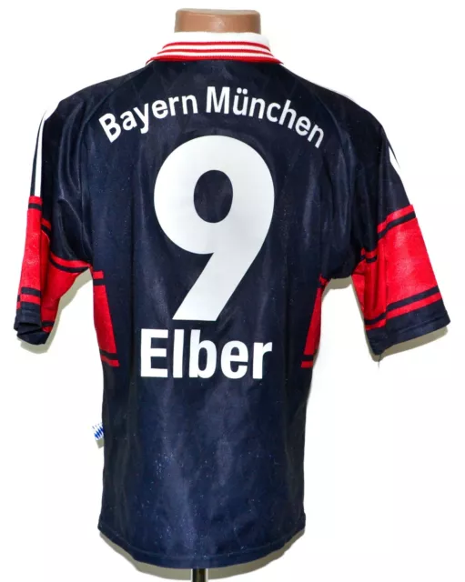 Bayern Munchen 1997/1998/1999 Home Football Shirt Jersey #9 Elber Size S Adult