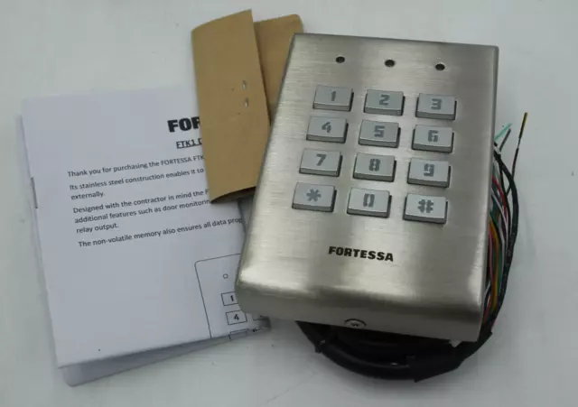 Fortessa Oberflächenhalterung Zugang Tastatur Edelstahl FTK1 - Neu 2