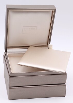Bvlgari BULGARI BVLGARI CHAIN CADENA PEND PENDIENTES BOX CASE CAJA JEWEL “WHITOUT TRAY” 