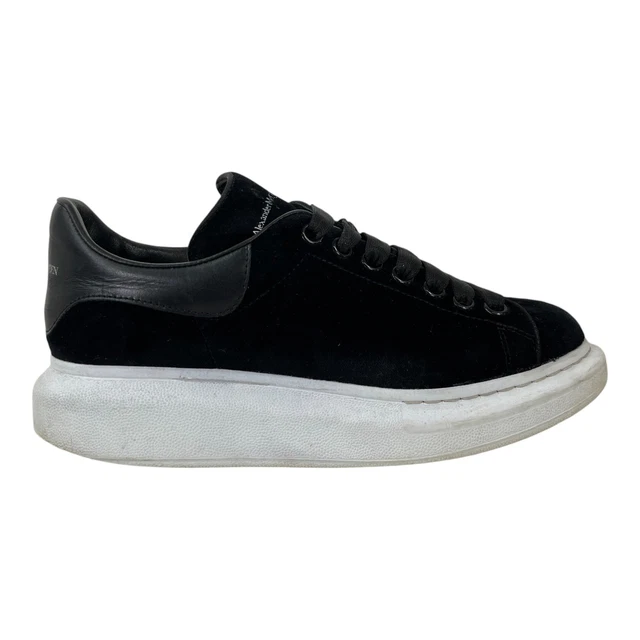 ALEXANDER MCQUEEN WOMEN S Low Trainers Velvet Oversized Black Size UK 5.5 55.00 PicClick UK