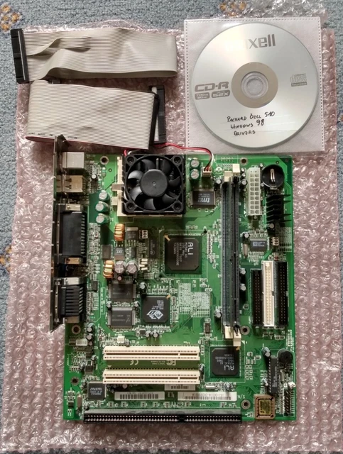 Packard Bell FR510, Super Socket 7, mATX Motherboard + CPU, RAM, Cables, Drivers