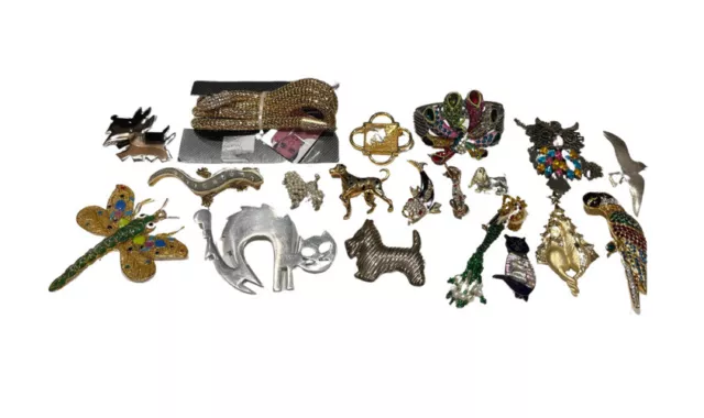 Jewelry Lot Animals Snakes Dogs Birds Peacock Fish Vintage Modern Wearable 08 Jewelry Lot Animals Snakes Dogs Birds Peacock Fish Vintage Modern Wearable 08