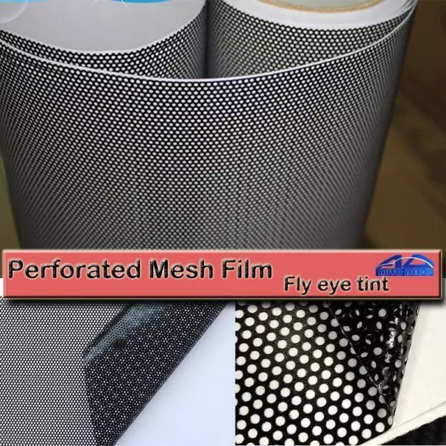 Car Window Tint Film Roll Wrap Black One Way Vision Sticker Big Decal Universal