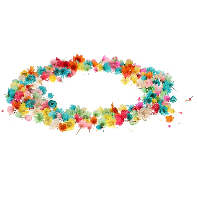 Artesanías epoxi cristal de resina de resina con flores secas