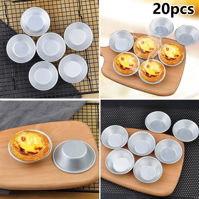 Stampo crostata all'uovo antiaderente torta cupcake mini padella per torte 20 pz