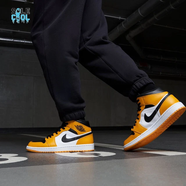 Nike Air Jordan 1 Mid “Reverse Taxi / Yellow Toe” DQ8426-701 – Men’s 9.5 Size 9.5 - Air Jordan 1 Mid Yellow Ochre for sale online | eBay main image 3