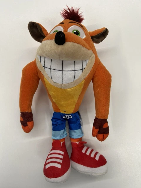 Peluche Crash Bandicoot 32cm - Sourire - Officiel Play By Play / Activision - Multicolore - Jeu Vidéo