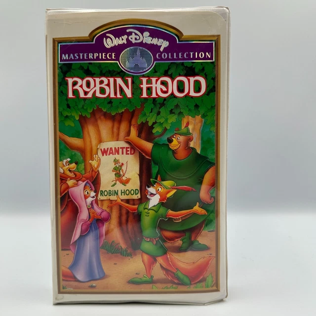 WALT DISNEY MASTERPIECE Collection Robin Hood VHS 1994 Animated Classic