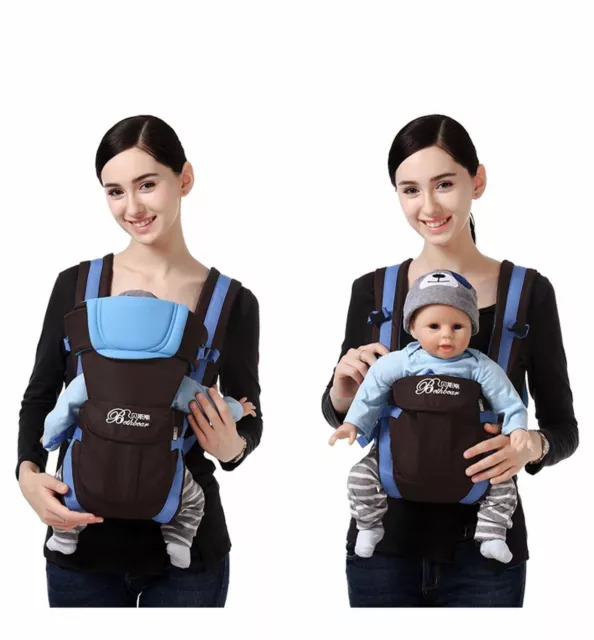 Ergonomic strong breathable adjustable infant newborn baby carrier backpack UK