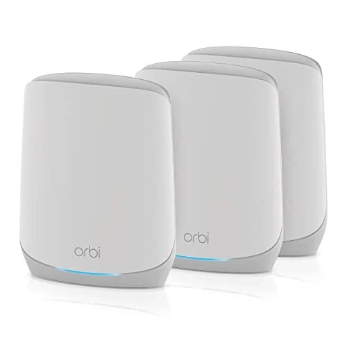 NETGEAR Orbi Mesh WiFi 6 RBK763S - Triband AX5400, Router con 2 satelliti