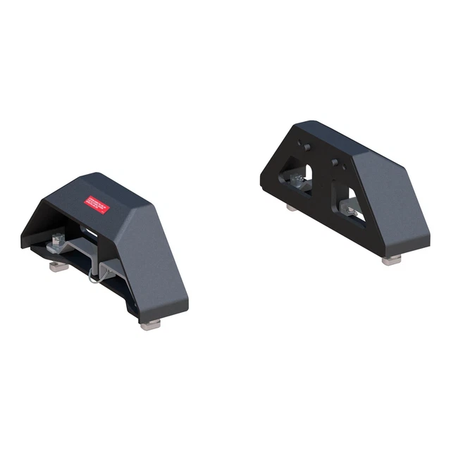 CURT 16024 Puck 5th Wheel Legs for Select Silverado, Sierra, 8' Bed, 30K, Black