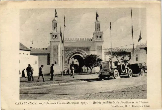 CPA AK CASABLANCA Entrée principale du Pavillon de la Chaouia MAROC (689818)