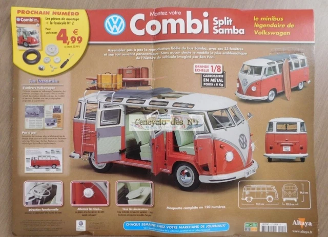 KIT MAQUETTE 1/8 LOT 43 NUMÉRO Combi VOLSWAGEN Split Samba édition