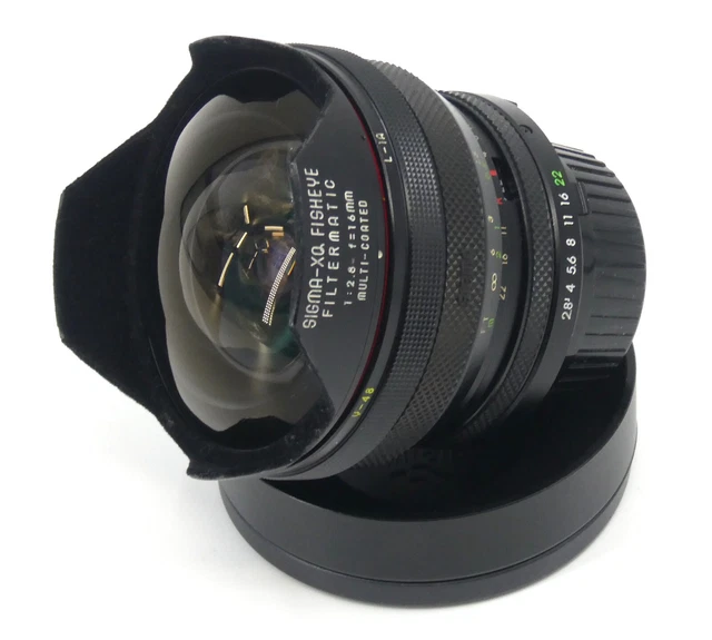 Sigma-XQ Fisheye Filtermatic Lens 1:2.8 16mm Multi-Coated Minolta MD Mount