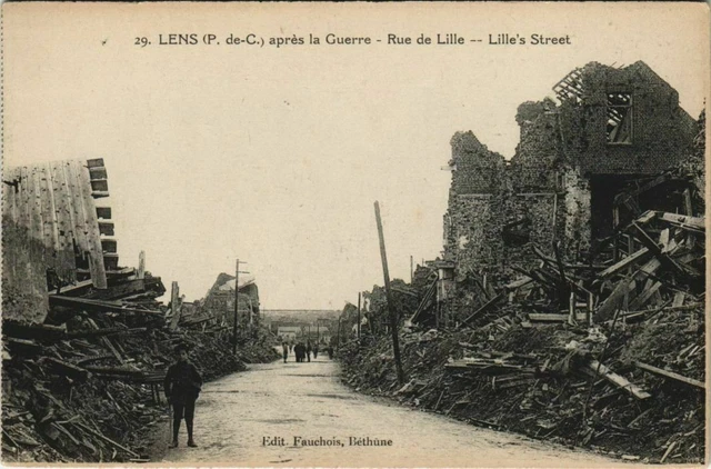 CPA GUERRE 14-18 WW1 NOYON PERONNE retraite des allemands écrite