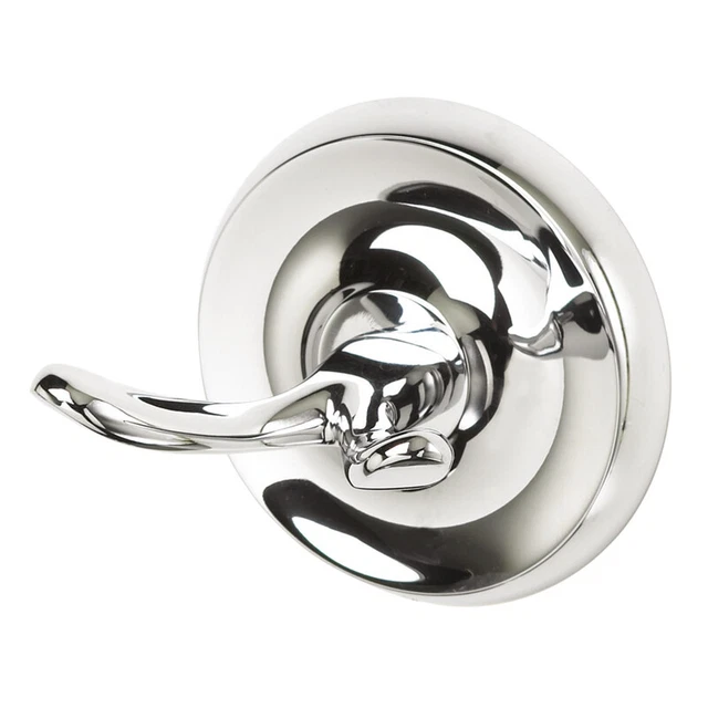 OakBrook 355-0301 Polished Chrome Zinc 2 L in. Double Hook 30 lbs. Capacity