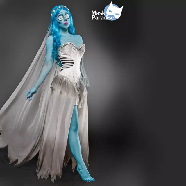 Costume Halloween Sposa Cadavere travestimento Carnevale cosplay Corpse Bride