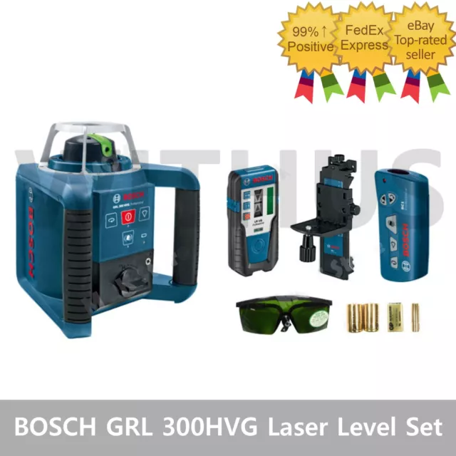 Bosch GRL-300HVG Professional Rotary Laser Level Set LR1G RC1 WM4 - Tracking