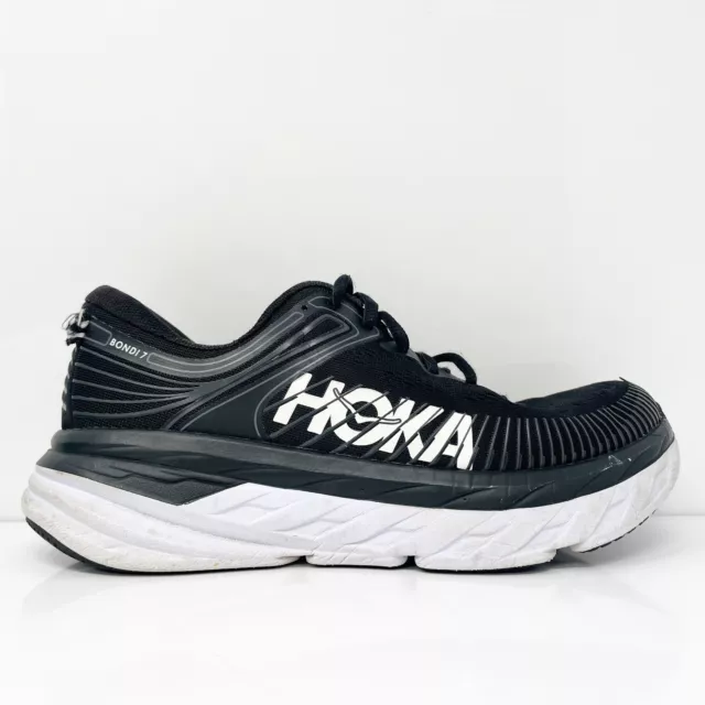 HOKA ONE ONE Womens Bondi 7 1110519 BWHT Black Running Shoes Sneakers ...