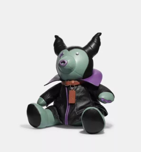 Coach x Disney Villains Maleficent Collectible Bear Plush New NWT NIB