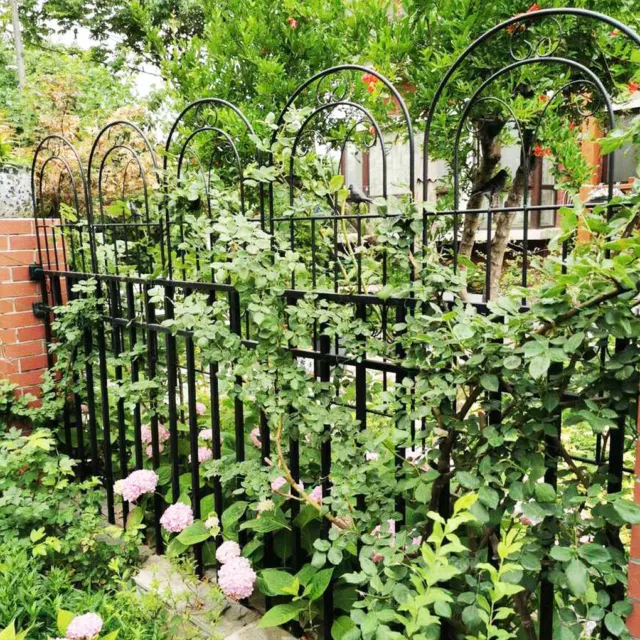 2X Anti-rust Metal Garden Trellis Wall Decorative Screen for Vine Rose Cucumbers