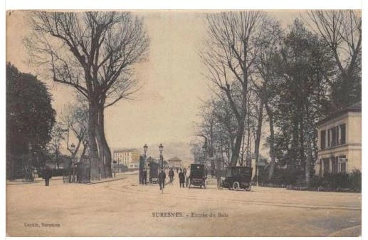 Cpa 92 Suresnes Entree Du Bois