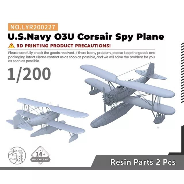 Yao's Studio LYR200227 1/200 Military Model Kit US Navy O3U Corsair Spy Plane