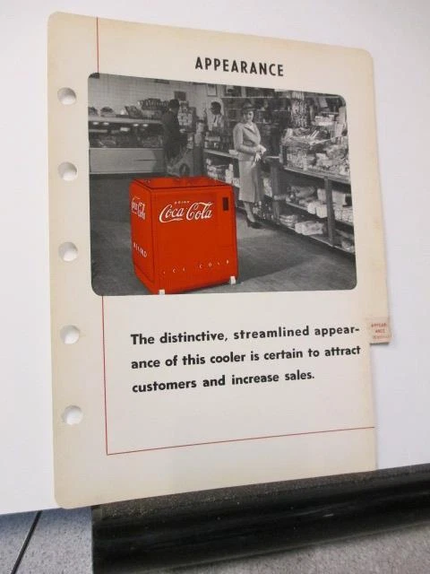 COCA COLA 1940 store salesman sample soda bottle vending machine cooler ELECT #4