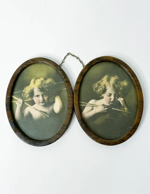 Framed Photo Print - Cupid Awake & Asleep by M.B. Parkinson - Reproduction