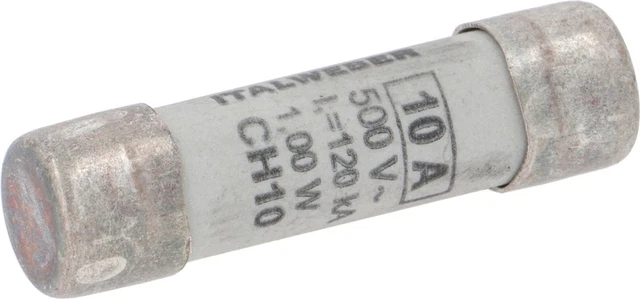 Fusible verre mesure ø10x38mm 10A à action rapide