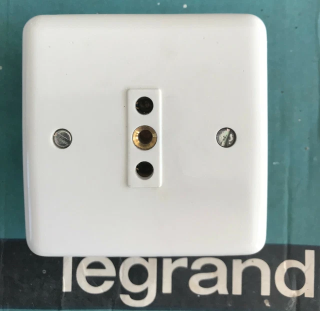 Très  Ancien LEGRAND Neptune,Prise de Courant Electrique SANS Terre VINTAGE,Neuf 2