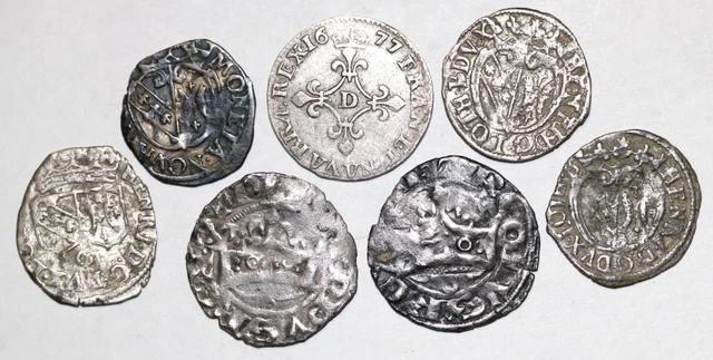 Top Lot de 7 monnaies Royales et Féodales  - A finir de déterminer/étudier  !
