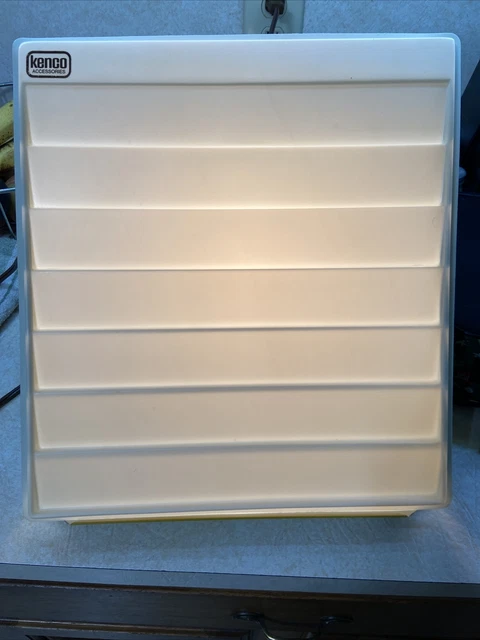 Clasificador de diapositivas iluminado Kenco de colección, bandejas deslizantes (3) y carrusel de 140 diapositivas