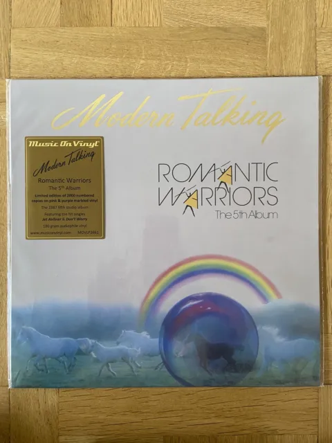 Modern Talking Romantic Warriors album vinyle rose (pink vinyl LP) 2023 reissue 2